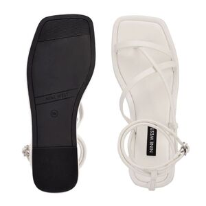 Nine West Women's White Strappy Sandals